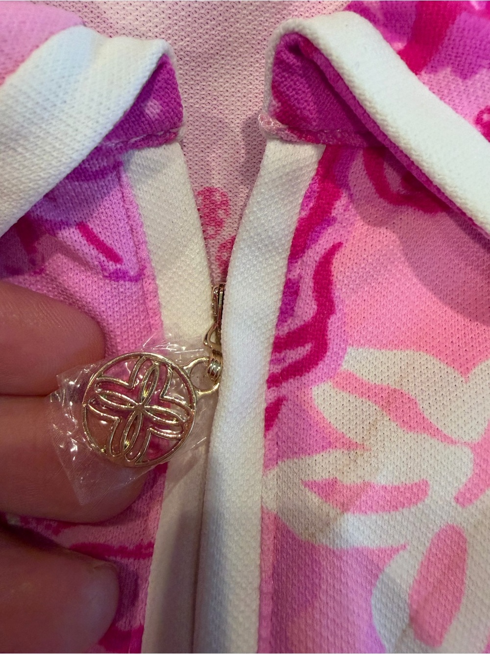 Lilly Pulitzer Pink Floral Polo Dress - Picture 3 of 5